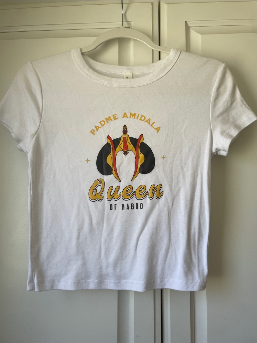 Queen of Naboo Padmé Amídala White Graphic Baby Tee
